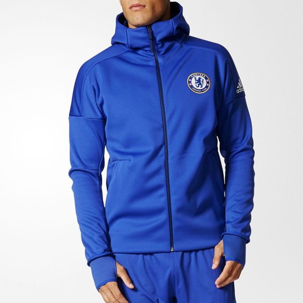 Men’s ADIDAS Chelsea FC Anthem ZNE hoodie jacket.